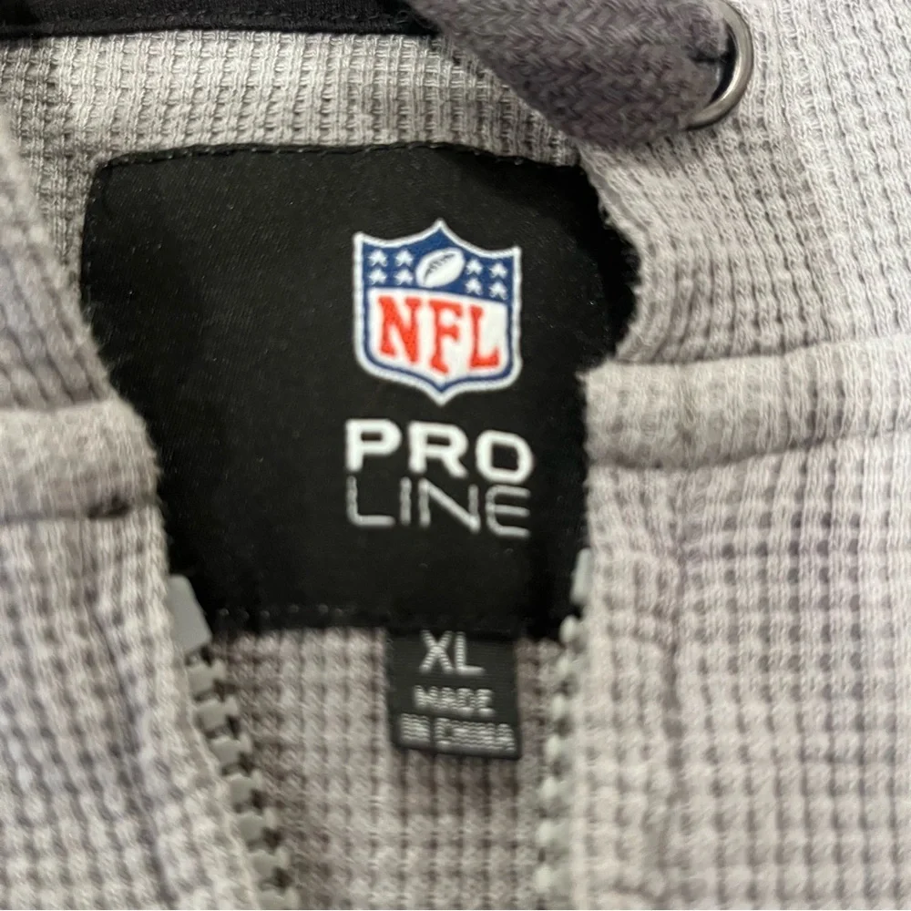 NFL Pro Line Gray Hoodie Carolina Panthers